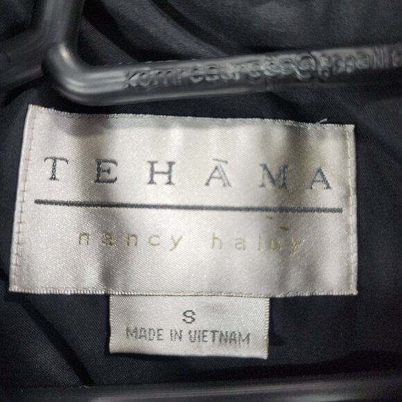 Mens Vintage Black Tehama Pullover Jacket 1/4 Button Down Long Sleeve Size S - Picture 6 of 12